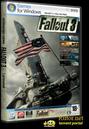 Fallout 3: Золотое издание (1C) (RUS+Optional текстуры+NMC's) (2xDVD5) [RePack] by Donald Dark