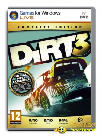 DiRT 3 Complete Edition (2012) (Codemasters) (RUS / ENG) [RePack] от UltraISO+DLC