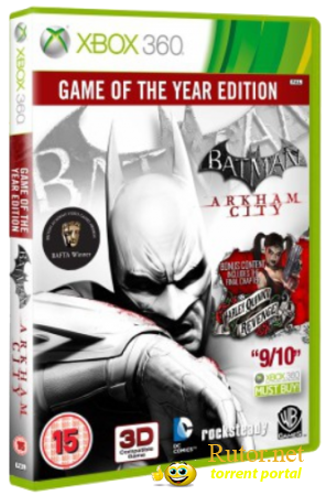 [Xbox 360] Batman Arkham City: Game of the Year Edition [Region Free][ENG](XGD3) LT+2.0