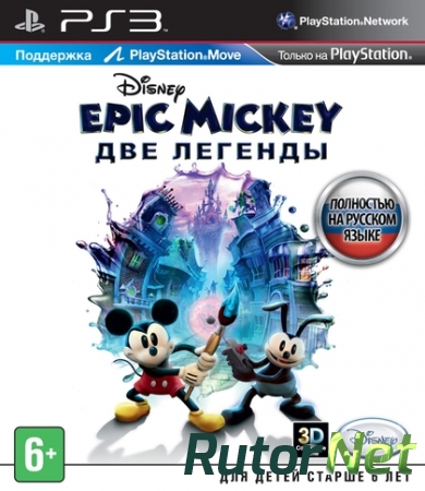 Disney Epic Mickey 2: The Power of Two[PS3] [MOVE] [3D] [EUR] [Multi8] [4.25] [Cobra ODE / E3 ODE PRO ISO] (2012)