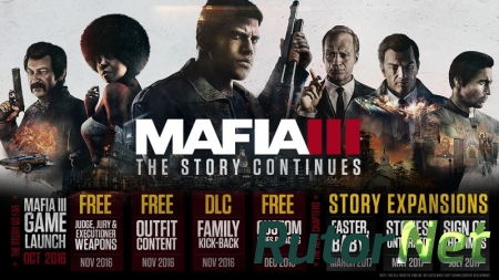 Детали и дата выхода трех сюжетных дополнений Mafia III