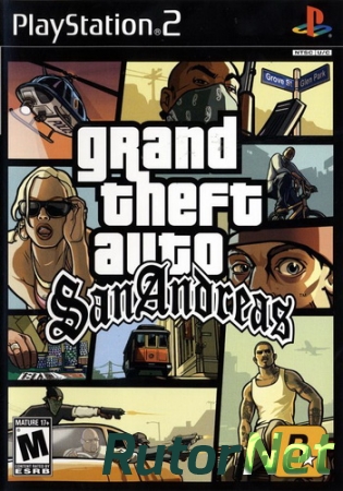 [PS2] Grand Theft Auto: San Andreas (GTA SA) [2004,RUS/ENG|NTSC] + save(100%+Hot Coffee)[Rockstar Games]